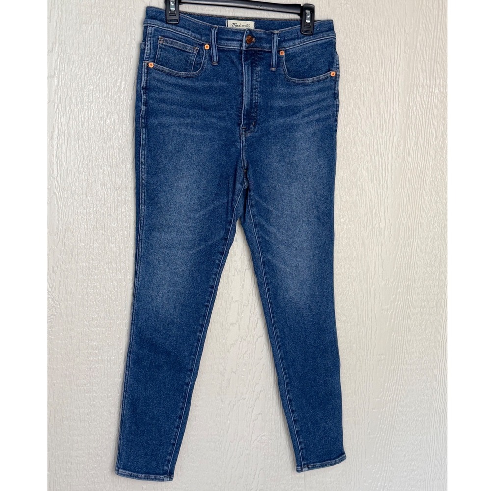 Madewell 10‎ High Rise Skinny Jeans Womens 30 Blue Stretch Denim Pants EUC